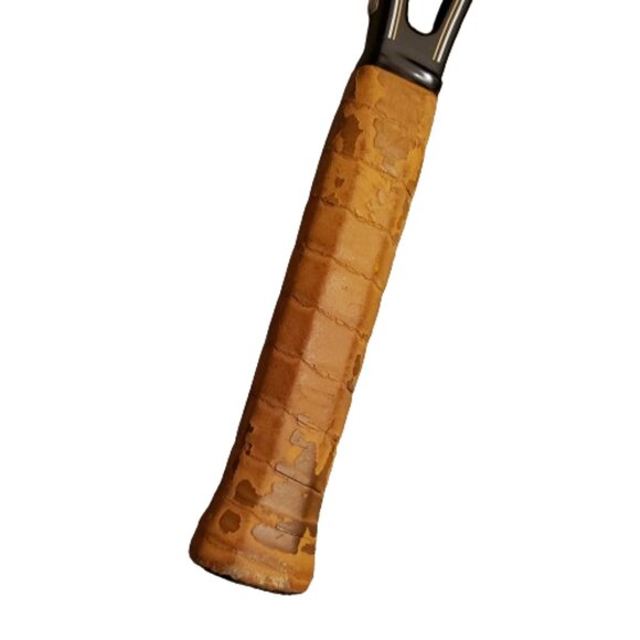 Vintage Prince Graphite Pro 100 Tennis Racket Black 27" Length | 4.25" Handle - Picture 11 of 11